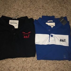Abercrombie Kids lot of 2 Long Sleeve shirts NWT